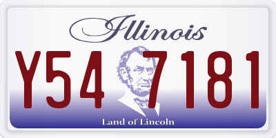 IL license plate Y547181