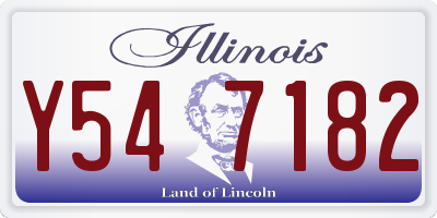 IL license plate Y547182