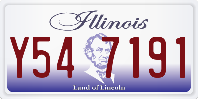 IL license plate Y547191