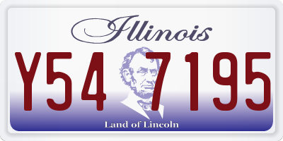 IL license plate Y547195