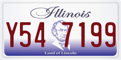 IL license plate Y547199