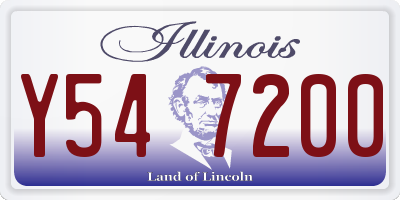 IL license plate Y547200