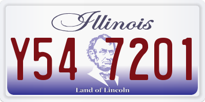 IL license plate Y547201
