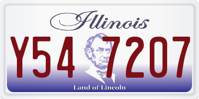 IL license plate Y547207