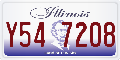 IL license plate Y547208