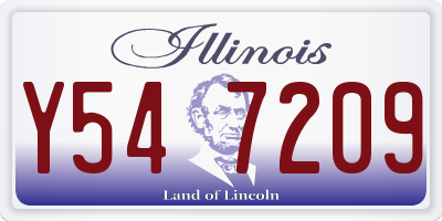IL license plate Y547209