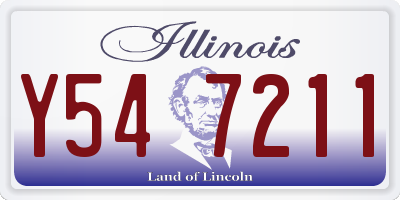 IL license plate Y547211