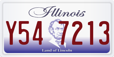 IL license plate Y547213