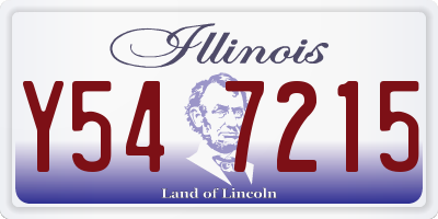 IL license plate Y547215