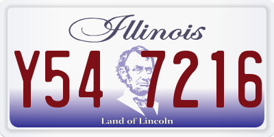 IL license plate Y547216