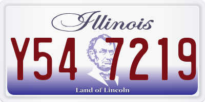 IL license plate Y547219