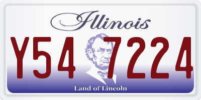 IL license plate Y547224
