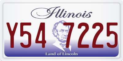 IL license plate Y547225