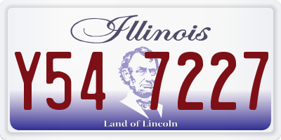 IL license plate Y547227