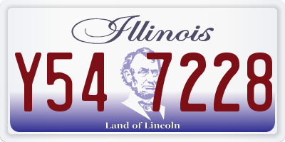 IL license plate Y547228