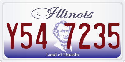 IL license plate Y547235