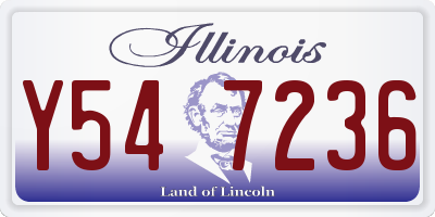 IL license plate Y547236