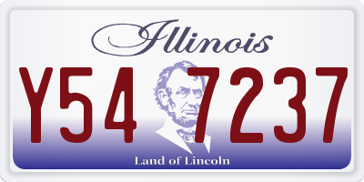 IL license plate Y547237
