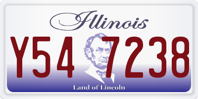 IL license plate Y547238