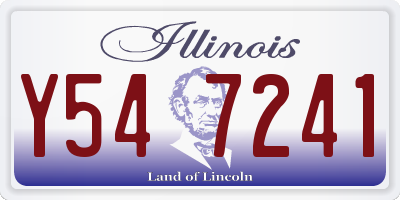 IL license plate Y547241