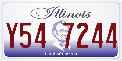 IL license plate Y547244