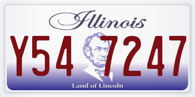 IL license plate Y547247