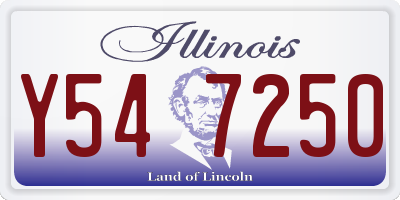 IL license plate Y547250