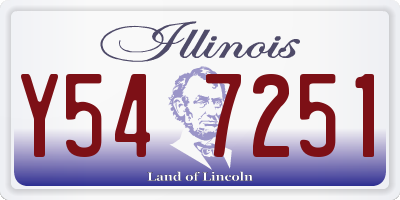 IL license plate Y547251