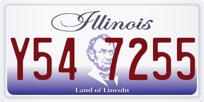 IL license plate Y547255