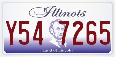 IL license plate Y547265