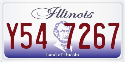 IL license plate Y547267