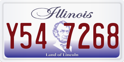 IL license plate Y547268