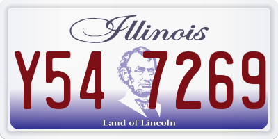 IL license plate Y547269