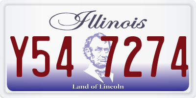 IL license plate Y547274