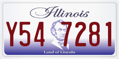 IL license plate Y547281