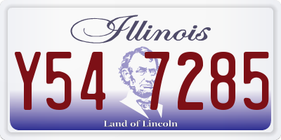 IL license plate Y547285