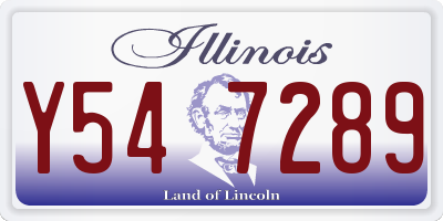 IL license plate Y547289