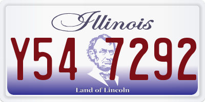 IL license plate Y547292