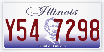 IL license plate Y547298