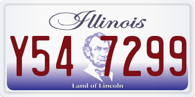 IL license plate Y547299