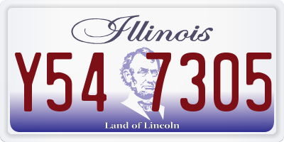 IL license plate Y547305