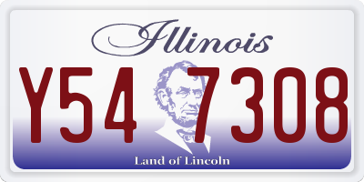 IL license plate Y547308