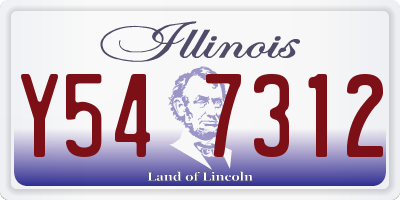IL license plate Y547312