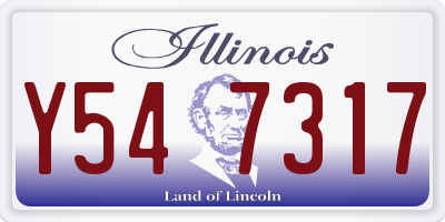 IL license plate Y547317