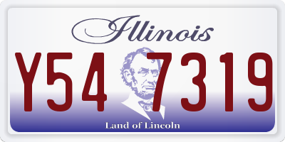 IL license plate Y547319