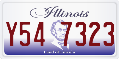 IL license plate Y547323