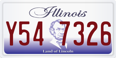 IL license plate Y547326