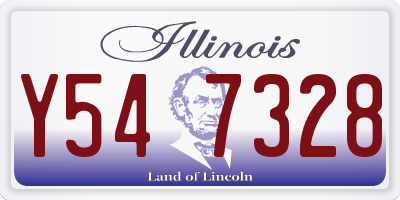 IL license plate Y547328