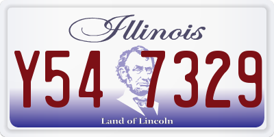 IL license plate Y547329