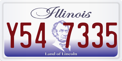 IL license plate Y547335